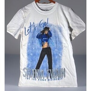 Shania Twain Lets Go Las Vegas Residency T-Shirt White Size S 2022 Concert